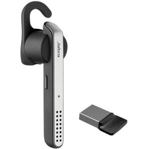 Jabra Stealth UC MS Headset Draadloos oorhaak, In-ear Oproepen/muziek Micro-USB Bluetooth Zwart