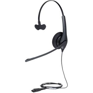 Jabra BIZ 1500 On Ear headset Telefoon Kabel Mono Zwart Ruisonderdrukking (microfoon), Noise Cancelling