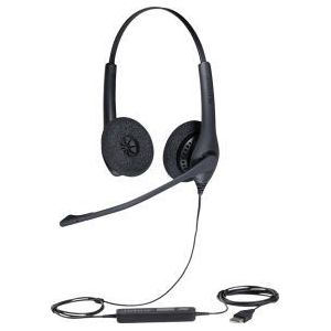 Jabra - Biz 1500 Duo - Headset - Bedraad - USB Type-A - Zwart