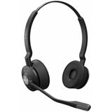 Jabra Engage 65 On-Ear DECT Stereo Headset - Skype For Business Certified Wireless Headphones with Advanced Noise Cancellation for Deskphones and Softphones – Black – EU Version