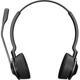 Jabra Engage 65 On-Ear DECT Stereo Headset - Skype For Business Certified Wireless Headphones with Advanced Noise Cancellation for Deskphones and Softphones – Black – EU Version