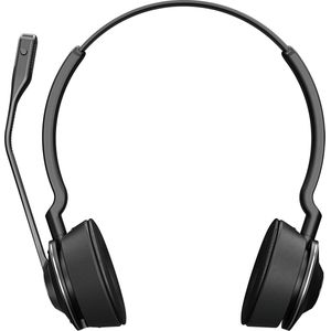 Jabra Engage 65 On-Ear Dect Stereo Headset - Skype for Business gecertificeerde draadloze hoofdtelefoon met ruisonderdrukking voor tafeltelefoons en softphones - zwart - EU-versie