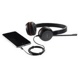 Jabra Evolve 30 UC Stereo Headset – Unified Communications Headphones for VoIP Softphone with Passive Noise Cancellation – USB-Cable with Controller – Black