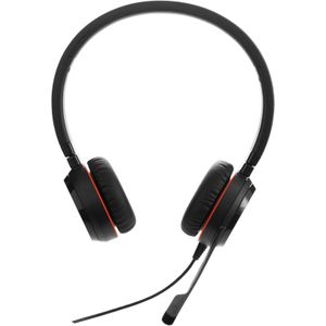Jabra Evolve 30 UC stereo hoofdtelefoon - geoptimaliseerde communicatie (UC) voor VoIP-softphones met passieve ruisonderdrukking, slechts 3,5 mm jackstekker, zwart
