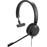Jabra Evolve 20 UC Mono Headset – Unified Communications Headphones for VoIP Softphone with Passive Noise Cancellation – USB-A Cable with Controller – Black