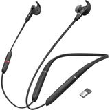 Jabra Evolve 65e ANC Bluetooth Earbuds - Draadloze Oortjes met Nekband voor UC, Muziek en Trillingen - Zwart