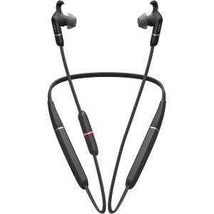 Jabra Evolve 65e ANC Bluetooth Earbuds - Draadloze Oortjes met Nekband voor UC, Muziek en Trillingen - Zwart
