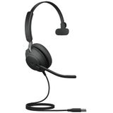 Jabra - Evolve2 40 - Bedrade Headset - Zwart - USB Type-A