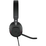 Jabra - Evolve2 40 - Bedrade Stereo Headset - Zwart - USB Type-A