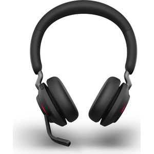 Jabra Evolve2 65 Draadloze Headset – Microsoft Teams-gecertificeerde Stereokoptelefoon met Noise Cancelling en Lange Batterijduur – USB-C Bluetooth Adapter – Zwart