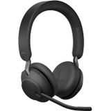 Jabra Evolve2 65 Draadloze Headset – UC-gecertificeerde Stereokoptelefoon met Noise Cancelling en Lange Batterijduur – USB-A Bluetooth Adapter – Zwart