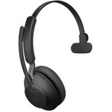 Jabra Evolve2 65 UC Mono Headset - Bluetooth - Met Standaard - USB-A - Zwart