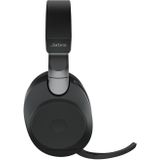 Jabra Evolve2 85 draadloze pc-headset met oplaadstandaard - Noise Cancelling UC gecertificeerde stereo hoofdtelefoon met lange batterijduur - USB-C Bluetooth-adapter - zwart