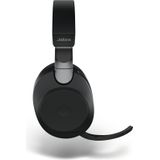 Jabra Evolve2 85 Draadloze Headset – UC-gecertificeerde Stereokoptelefoon met Noise Cancelling en Lange Batterijduur – USB-A Bluetooth Adapter – Zwart
