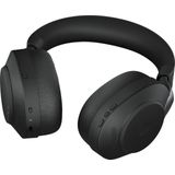 Jabra Evolve2 85 Draadloze Headset – UC-gecertificeerde Stereokoptelefoon met Noise Cancelling en Lange Batterijduur – USB-A Bluetooth Adapter – Zwart