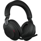 Jabra Evolve2 85 Draadloze pc-headset met oplaadstandaard – ruisonderdrukking Microsoft Teams gecertificeerde stereo-hoofdtelefoon met langdurige batterij – USB-A bluetooth-adapter – zwart