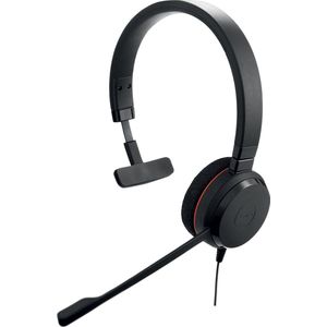 Headset - Zwart - Bedraad - Hoofdband - Monauraal - Met Microfoon