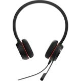 Jabra Evolve 20SE USB-C MS Stereo Headset - Bedraad Hoofdband - Zwart