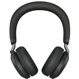 Jabra Evolve2 75 Wireless PC Headset mit Ladedock, 8-Mikro-Technologie - Dual-Foam-Stereo-Kopfhörer mit moderner aktiver Geräuschunterdrückung, USB-C Bluetooth-Adapter und MS-Kompatibilität - Schwarz
