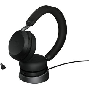 Jabra Hoofdtelefoon/Headset Bedraad en Draadloos USB Type-C Bluetooth Zwart