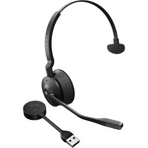Jabra Engage 55 draadloze mono headset met Link 400 USB-A DECT adapter - met noise cancelling microfoon, groot bereik en gehoorbescherming - MS Teams gecertificeerd, werkt met andere platformen- zwart
