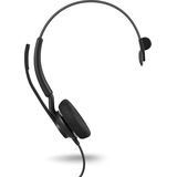 Jabra Engage 40 bedrade mono headset - met noise cancelling-technologie en USB-C kabel - ultra-lichtgewicht - werkt met alle toonaangevende Unified Communications-platforms zoals Zoom, Unify - zwart