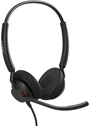 Jabra Engage 40 bedrade stereo headset - met noise cancelling-technologie en USB-C kabel - ultra-lichtgewicht - werkt met alle toonaangevende Unified Communications-platforms zoals Zoom, Unify - zwart