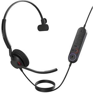 Jabra 4093-413-299 hoofdtelefoon/headset Bedraad Hoofdband Kantoor/callcenter USB Type-C Zwart