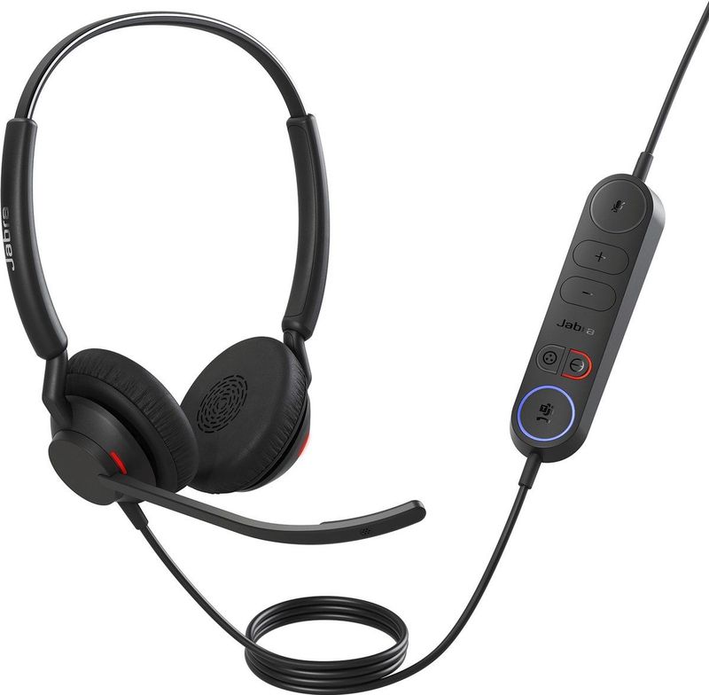 Jabra - Engage 40 - Bedrade Stereo Headset - Zwart - USB-C - MS Teams-gecertificeerd