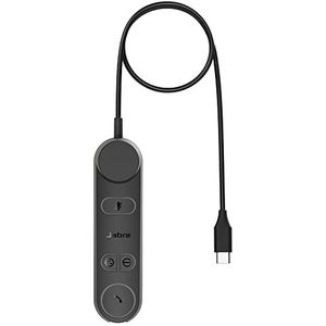 Jabra Engage 50 II Link Call Control Unit met USB-C kabel voor Jabra Engage 50 II mono en stereo USB-C headset - werkt met alle Unified Communications-platforms zoals Zoom en Unify - zwart