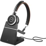 Jabra Evolve 65 SE Wireless Stereo Bluetooth Headset with Noise-Cancelling Mic, Long-Lasting Battery and Charging Stand - UC Certified for Zoom, Unify and other leading platforms - Black