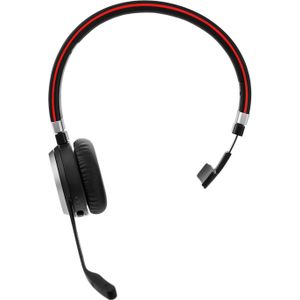 Jabra Evolve 65 SE draadloze mono Bluetooth headset met noise cancelling microphone en lange batterijduur - Unified Communications gecertificeerd voor Zoom, Unify en andere platformen - zwart