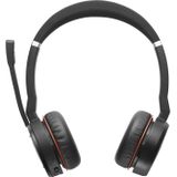 Jabra Evolve 75 SE Draadloze Stereo Bluetooth Headset - Met Noise Cancelling Microfoon, ANC en Oplaadhouder - Zwart