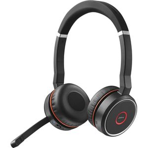Jabra Evolve 75 Headset - Bedraad en Draadloos - Bluetooth - Zwart