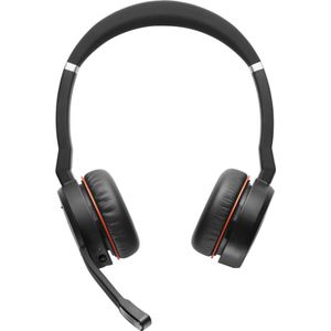 Jabra Evolve 75 Headset - Bedraad en Draadloos - Bluetooth - Zwart