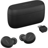 Jabra Evolve2 Buds True Wireless In-Ear Bluetooth Earbuds with Active Noise Cancellation (ANC) and Jabra MultiSensor Voice Technology - Certified to work with your virtual meeting apps - Black