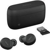 Jabra 20797-999-989 Evolve2 Buds True Wireless in-ear Bluetooth oordopjes, Active Noise Cancellation, MultiSensor Voice-technologie en draadloze oplaadpad - zwart, USB-A