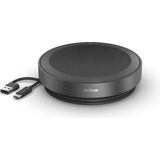 Jabra Speak2 75 draadloze Bluetooth speakerphone met USB-A Bluetooth adapter, 4 noise cancelling microfoons, 65 mm luidspreker met volledig bereik - gecertificeerd voor Zoom, Google Meet -donkergrijs