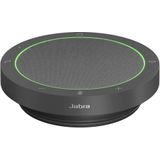 Jabra Speak2 40 Draagbare Speakerphone - 4 Noise Cancelling Microfoons - 50mm Full-Range Speaker - USB-A en USB-C - Zoom en Google Meet - Donkergrijs