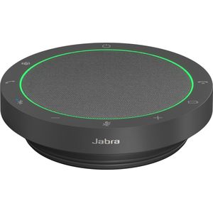 Jabra Speak2 55 draadloze Bluetooth speakerphone met 4 noise cancelling microfoons, 50 mm full-range speaker, wideband audio - MS Teams gecertificeerd, werkt met andere platforms - donkergrijs