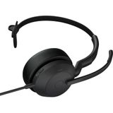 Jabra Evolve2 50 bedrade mono headset met Jabra Air Comfort-technologie, noise cancelling mics en Active Noise Cancellation - werkt met toonaangevende UC-platforms zoals Zoom en Google Meet - zwart