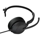 Jabra - Evolve2 50 - Kantoorheadset - Zwart - Bedraad - USB-C