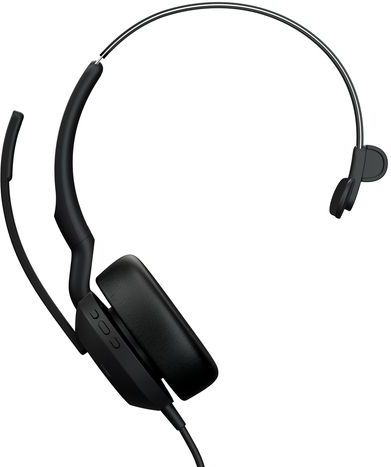 Jabra - Evolve2 50 - Kantoorheadset - Zwart - Bedraad - USB-C