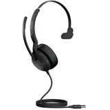 Jabra - Evolve2 50 - Kantoorheadset - Zwart - Bedraad - USB-A