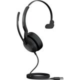 Jabra - Evolve2 50 - Kantoorheadset - Zwart - Bedraad - USB-A