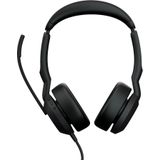 Jabra Evolve2 50 bedrade mono headset met Jabra Air Comfort-technologie, noise cancelling mics en Active Noise Cancellation - werkt met toonaangevende UC-platforms zoals Zoom en Google Meet - zwart