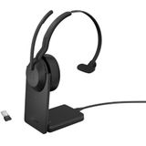 Jabra - Evolve2 55 - Draadloze Mono Headset - Zwart - Inclusief Oplaadstandaard