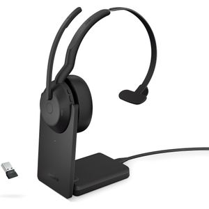 Jabra Evolve2 55 Link380a UC Mono - draadloze mono headset met USB-A incl. oplaadstationJabra Evolve2 55 Link380a UC Mono - draadloze mono headset met USB-A incl. oplaadstation