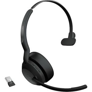Headset Jabra Evolve2 55 link380a Mono, Reichweite bis 30 m, bis 10 h, MS-Teams optimiert, schwarz