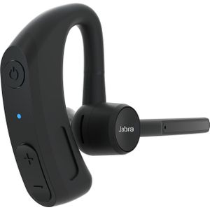 Jabra Perform 45 mono Bluetooth headset met oorhaak - geavanceerde ultra-noise-cancelling microfoon, Push-To-Talk functionaliteit, Face2Face-modus en discreet ontwerp - zwart
